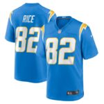 Brenden Rice Los Angeles Chargers Nike Team Game Jersey -  Powder Blue- 49Native