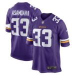 Brian Asamoah Minnesota Vikings Nike Player Game Jersey - Purple- 49Native