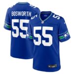 Brian Bosworth Seattle Seahawks Nike Throwback Retired Player Game Jersey - Royal- 49Native