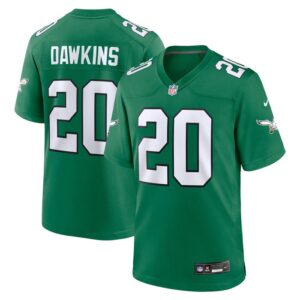Brian Dawkins Philadelphia Eagles Nike Alternate Retired Player Game Jersey - Kelly Green- 49Native