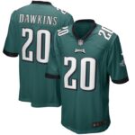 Brian Dawkins Philadelphia Eagles Nike Game Retired Player Jersey - Midnight Green- 49Native