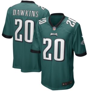 Brian Dawkins Philadelphia Eagles Nike Game Retired Player Jersey - Midnight Green- 49Native