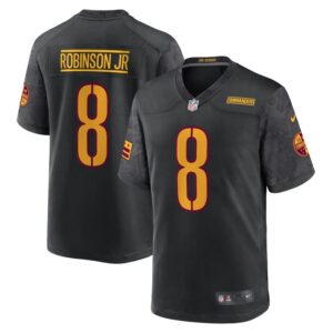 Brian Robinson Jr. Washington Commanders Nike Alternate Game Jersey - Black- 49Native