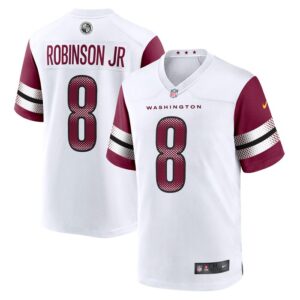 Brian Robinson Jr. Washington Commanders Nike Away Game Player Jersey - White- 49Native