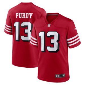 Brock Purdy San Francisco 49ers Nike Alternate Game Player Jersey - Scarlet- 49Native