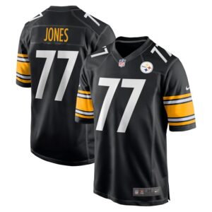 Broderick Jones Pittsburgh Steelers Nike 2023 NFL Draft First Round Pick Game Jersey - Black- 49Native