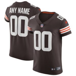 Cleveland Browns Nike Vapor Elite Custom Jersey - Brown- 49Native