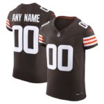 Cleveland Browns Nike Vapor F.U.S.E. Elite Custom Jersey - Brown- 49Native