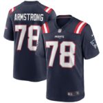 Bruce Armstrong New England Patriots Nike Game Retired Player Jersey - Navy- 49Native