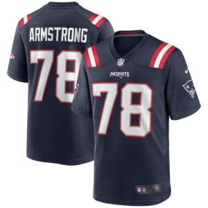 Bruce Armstrong New England Patriots Nike Game Retired Player Jersey - Navy- 49Native