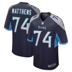 Bruce Matthews Tennessee Titans Nike Retired Player Jersey - Navy- 49Native
