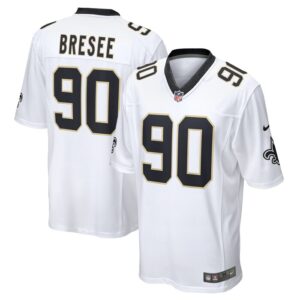 Bryan Bresee New Orleans Saints Nike  Game Jersey -  White- 49Native