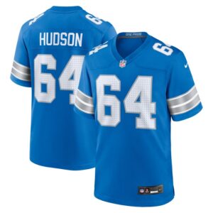 Bryan Hudson Detroit Lions Nike Game Jersey -  Blue- 49Native