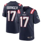 Bryce Baringer New England Patriots Nike Team Game Jersey -  Navy- 49Native