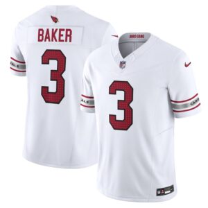 Budda Baker Arizona Cardinals Nike Vapor F.U.S.E. Limited Jersey - White- 49Native