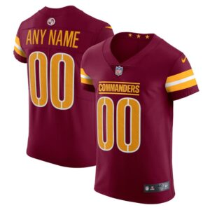 Washington Commanders Nike Vapor Untouchable Elite Custom Jersey - Burgundy- 49Native