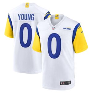 Byron Young Los Angeles Rams Nike Team Game Jersey -  White- 49Native