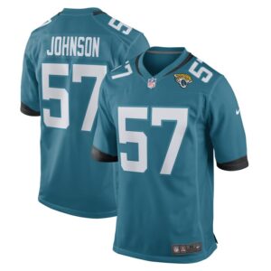 Caleb Johnson Jacksonville Jaguars Nike Game Player Jersey - Teal- 49Native