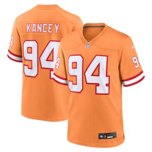 Calijah Kancey Tampa Bay Buccaneers Nike Alternate Team Game Jersey - Orange- 49Native