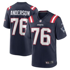 Calvin Anderson New England Patriots Nike Game Jersey - Navy- 49Native