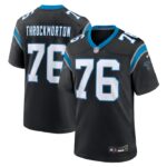 Calvin Throckmorton Carolina Panthers Nike Team Game Jersey -  Black- 49Native