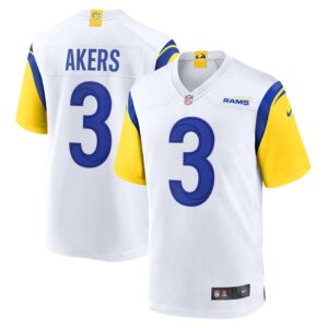Cam Akers Los Angeles Rams Nike Game Jersey - White- 49Native