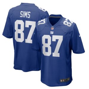 Cam Sims New York Giants Nike  Game Jersey -  Royal- 49Native