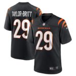 Cam Taylor-Britt Cincinnati Bengals Nike Game Player Jersey - Black- 49Native