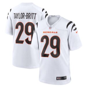 Cam Taylor-Britt Cincinnati Bengals Nike  Game Jersey -  White- 49Native