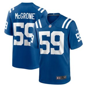 Cameron McGrone Indianapolis Colts Nike Team Game Jersey -  Royal- 49Native