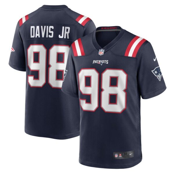 Carl Davis Jr. New England Patriots Nike Game Player Jersey - Navy- 49Native