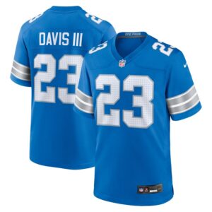 Carlton Davis III Detroit Lions Nike Game Jersey -  Blue- 49Native