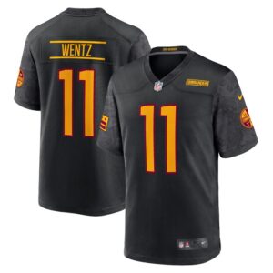 Carson Wentz Washington Commanders Nike Alternate Game Player Jersey - Black- 49Native