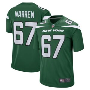 Carter Warren New York Jets Nike  Game Jersey - Gotham Green- 49Native