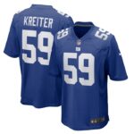 Casey Kreiter New York Giants Nike Team Game Jersey - Royal- 49Native
