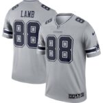 CeeDee Lamb Dallas Cowboys Nike Inverted Legend Jersey - Gray- 49Native