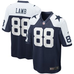CeeDee Lamb Dallas Cowboys Nike Alternate Game Team Jersey - Navy- 49Native