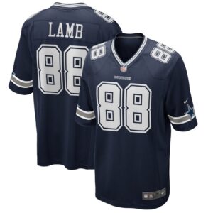 CeeDee Lamb Dallas Cowboys Nike Game Jersey - Navy- 49Native