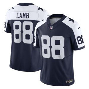 CeeDee Lamb Dallas Cowboys Nike Vapor F.U.S.E. Limited Jersey - Navy- 49Native