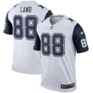 CeeDee Lamb Dallas Cowboys Nike 2nd Alternate Legend Jersey - White- 49Native