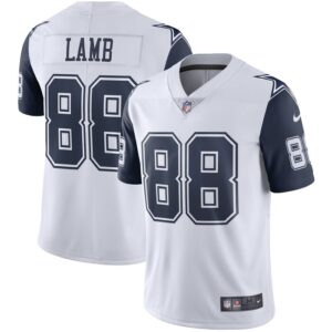 CeeDee Lamb Dallas Cowboys Nike 2nd Alternate Vapor Limited Jersey - White- 49Native