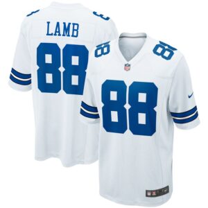 CeeDee Lamb Dallas Cowboys Nike Game Team Jersey - White- 49Native
