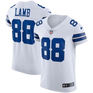 CeeDee Lamb Dallas Cowboys Nike Vapor Elite Jersey - White- 49Native