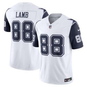 CeeDee Lamb Dallas Cowboys Nike Vapor F.U.S.E. Limited Jersey - White- 49Native