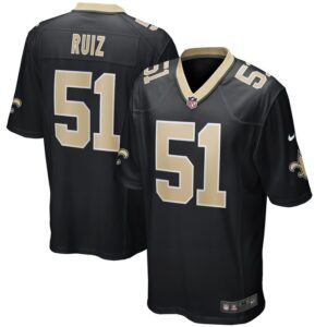 Cesar Ruiz New Orleans Saints Nike Player Game Jersey - Black- 49Native