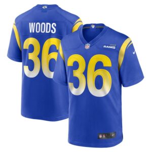 Charles Woods Los Angeles Rams Nike Game Jersey -  Royal- 49Native