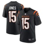 Charlie Jones Cincinnati Bengals Nike Team Game Jersey -  Black- 49Native