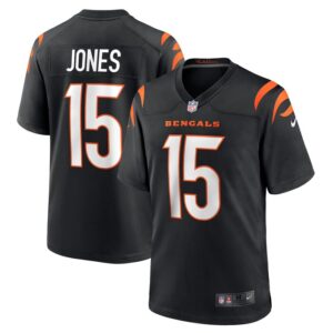 Charlie Jones Cincinnati Bengals Nike Team Game Jersey -  Black- 49Native