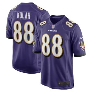 Charlie Kolar Baltimore Ravens Nike Player Game Jersey - Purple- 49Native