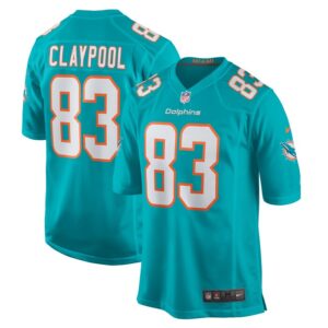 Chase Claypool Miami Dolphins Nike  Game Jersey -  Aqua- 49Native